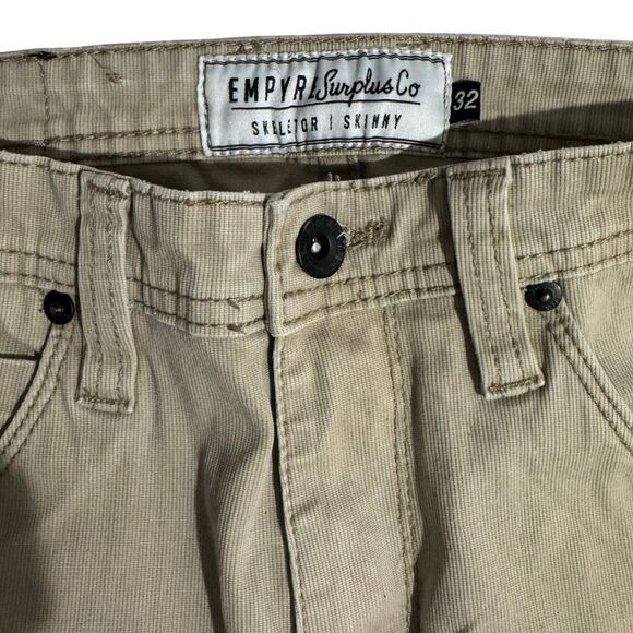 Empyre Men's Skinny Jeans Beige Size 32 Slim Fit 5-Pocket Design - Picture 5 of 7